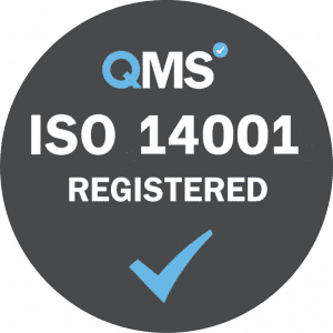 QMS ISO14001 Registered logo