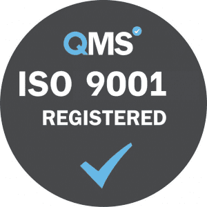 QMS ISO9001 Registered logo